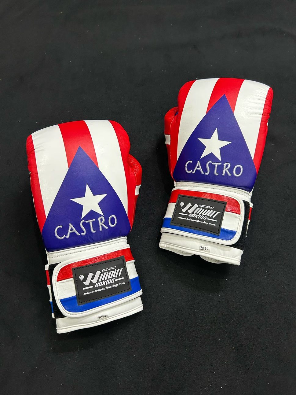 PUERTO RICO BOXING GLOVES | 100% GENUINE COWHIDE LEATHER
