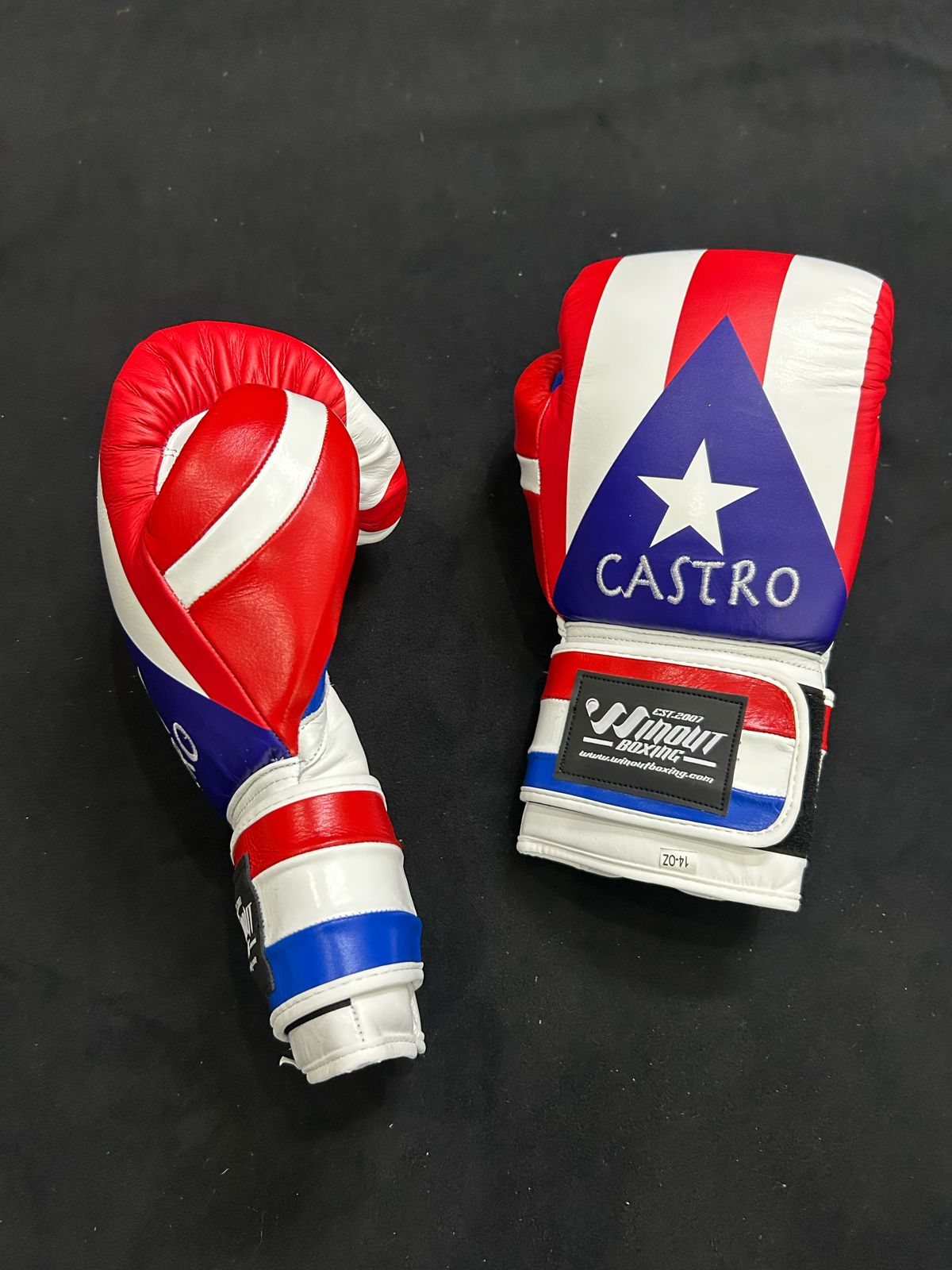 PUERTO RICO BOXING GLOVES | 100% GENUINE COWHIDE LEATHER
