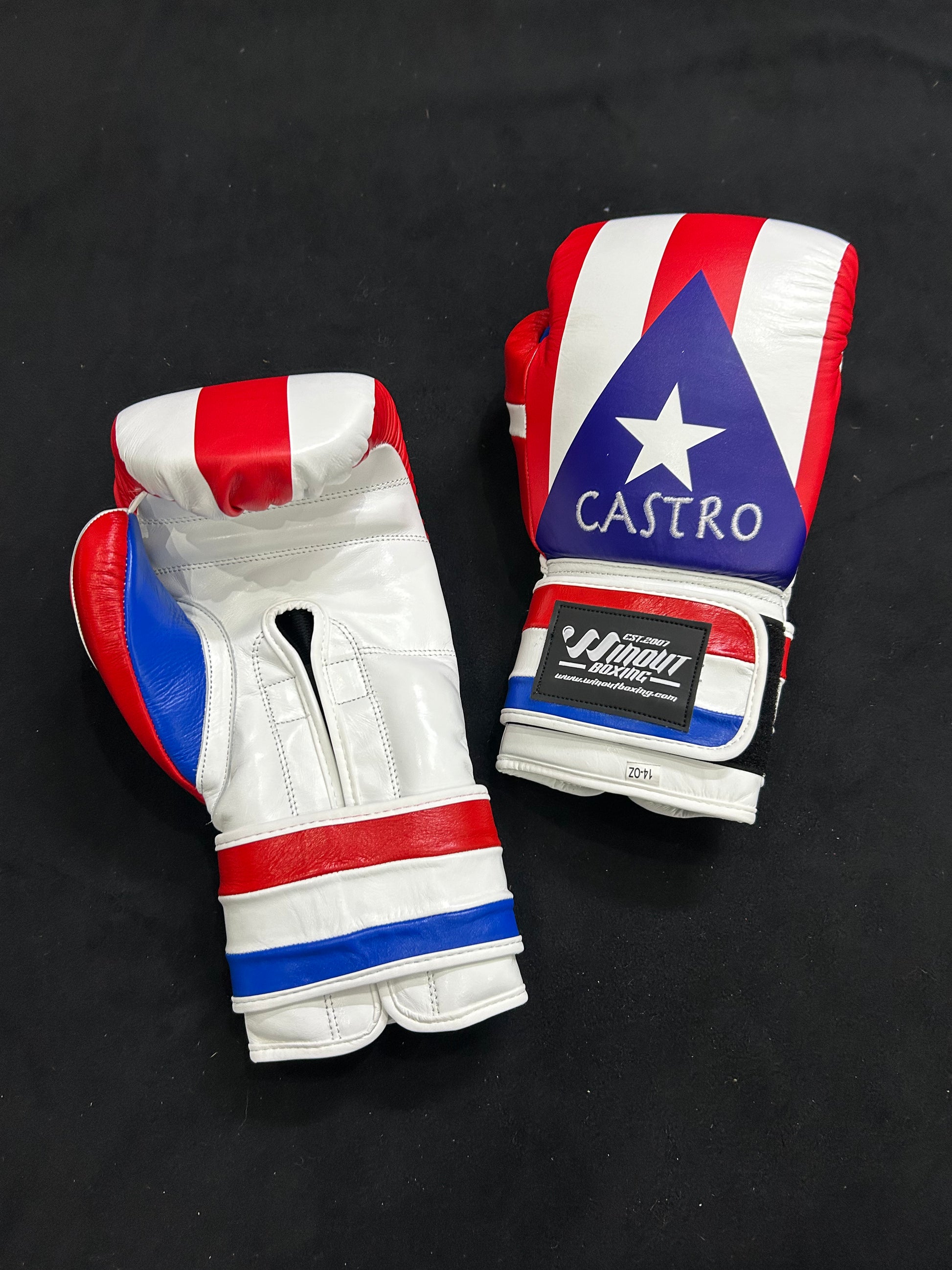 PUERTO RICO BOXING GLOVES | 100% GENUINE COWHIDE LEATHER