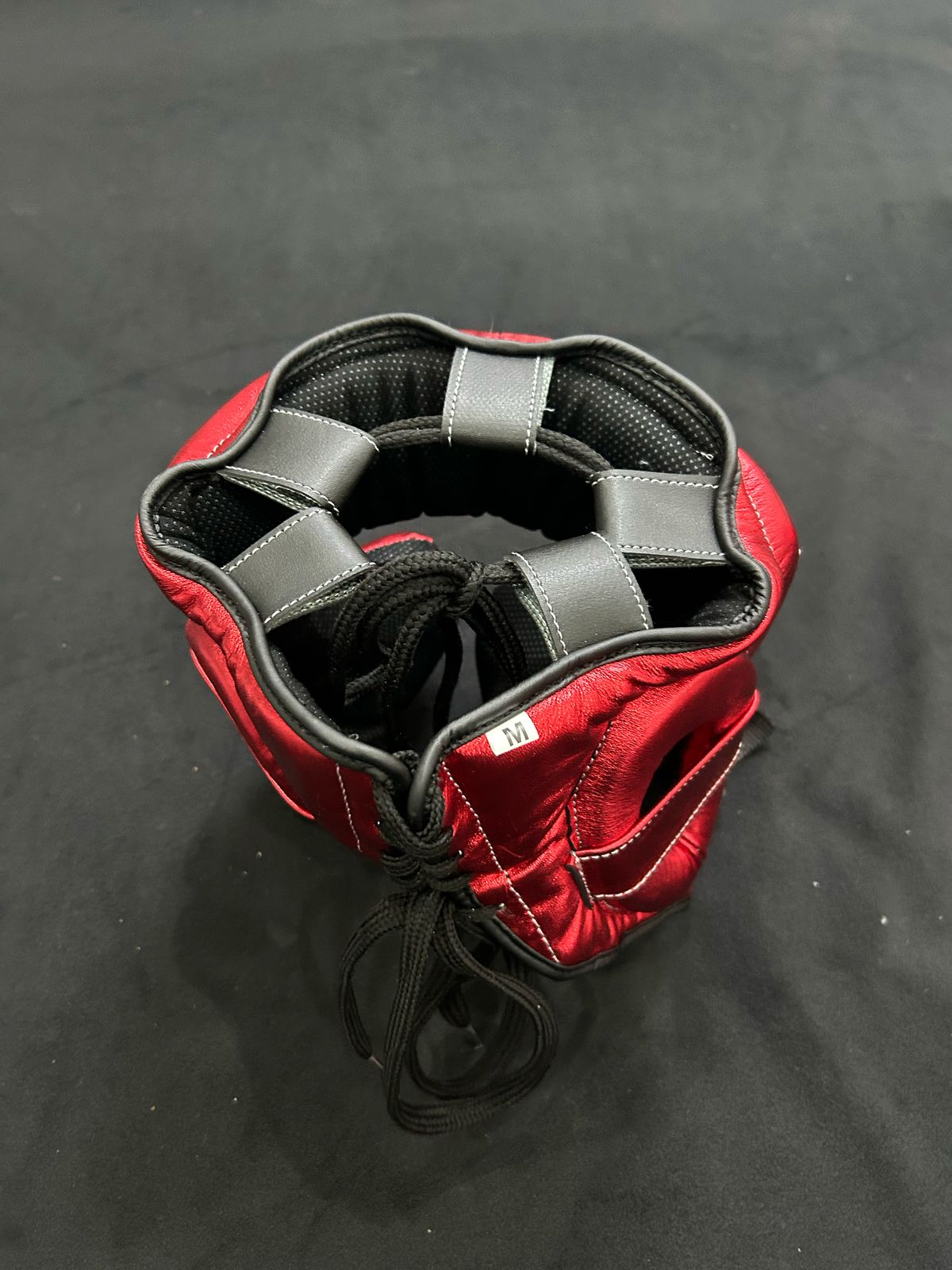 Red Metalic WinOut Custom Set Genuine Leather Sparring Set Boxing GLoves