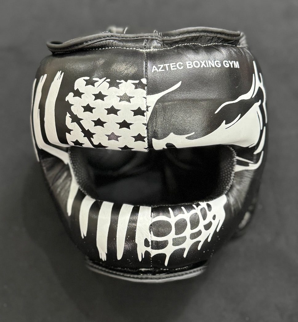 Skull design Boxing GLoves Sparring Set | SPARRING SET | 100% GENUINE COWHIDE LEATHER