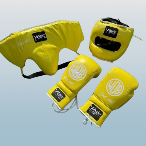 YELLOW | SPARRING SET | 100% LEATHER