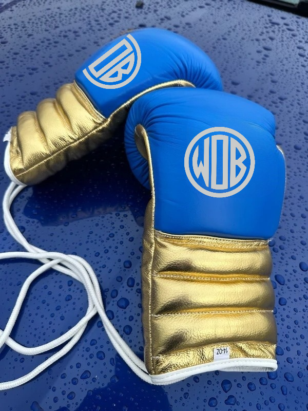 BLUE GOLD | PRO ELITE | PRO ELITE GLOVES 100% LEATHER