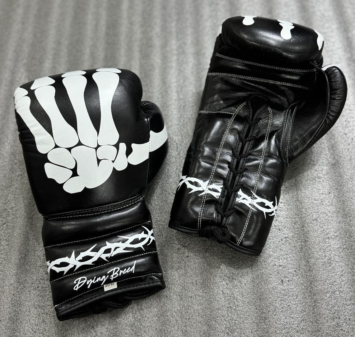SKULL Design Boxing GLoves PRO ELITE BOXING GLOVES 100% LEATHER