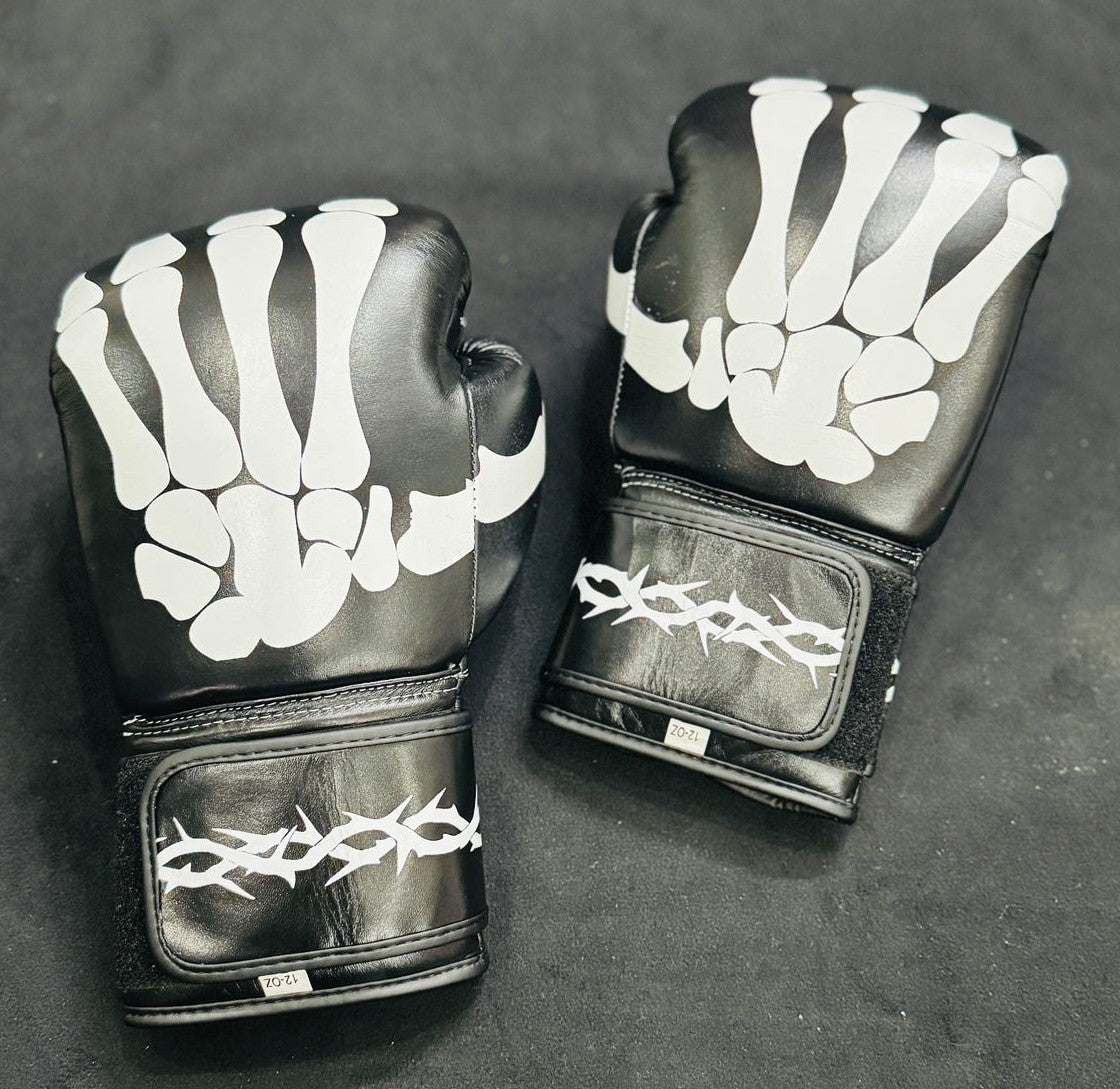 SKULL Design Boxing GLoves PRO ELITE BOXING GLOVES 100% LEATHER