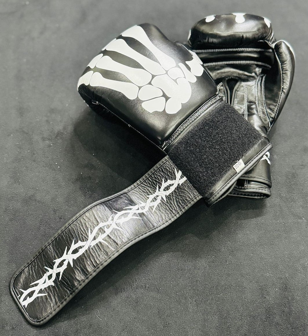 SKULL Design Boxing GLoves PRO ELITE BOXING GLOVES 100% LEATHER