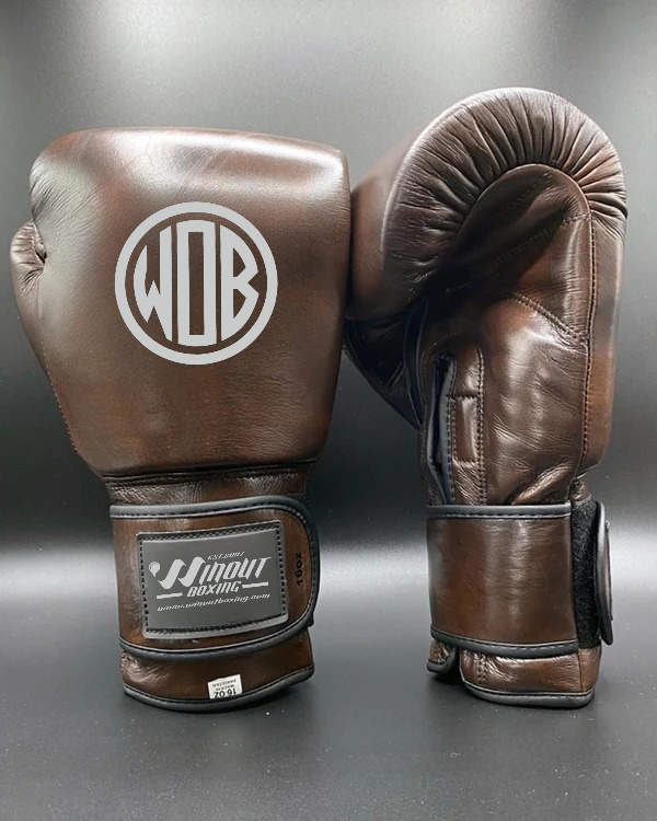 VINTAGE BROWN PRO ELITE PRO ELITE GLOVES 100 LEATHER WinOut Boxing