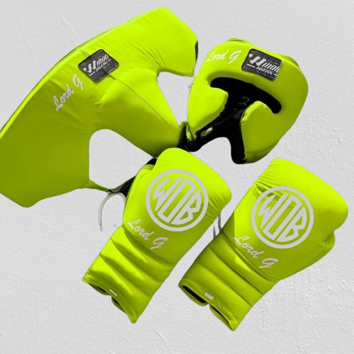 LIME GREEN | SPARRING SET | 100% LEATHER