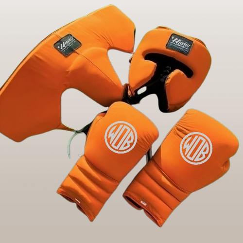 MATTE ORANGE | SPARRING SET | 100% LEATHER